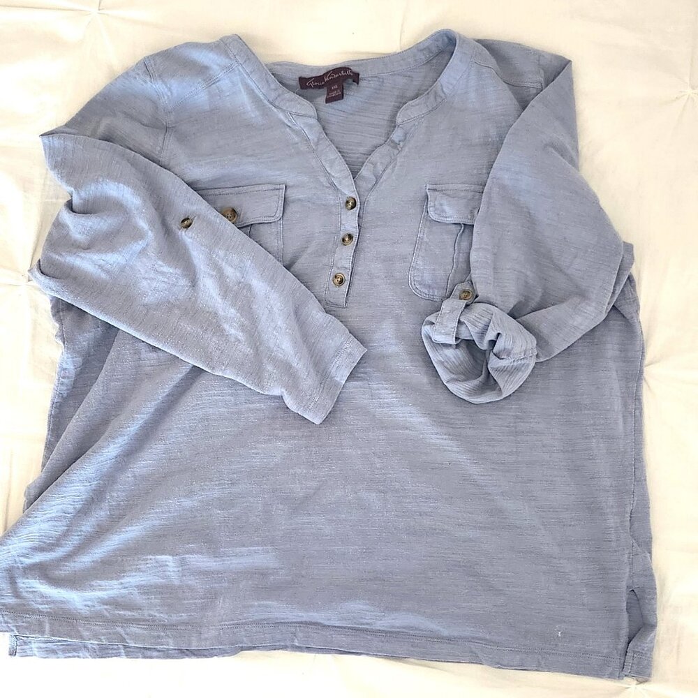 3/4 sleeve, Gloria Vanderbuilt shirt